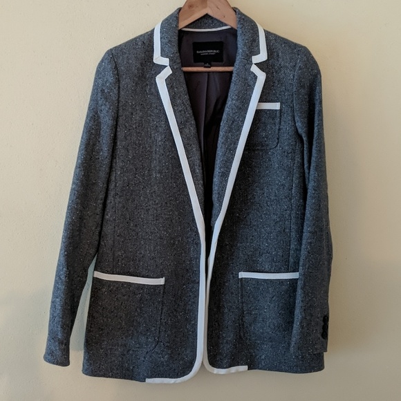 Grey banana republic blazer - Picture 1 of 6